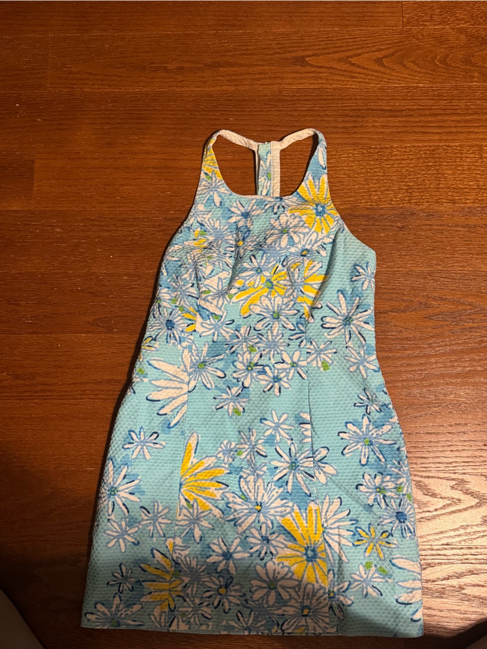 Lilly Pulitzer Floral Daisy Blue and Yellow Dress